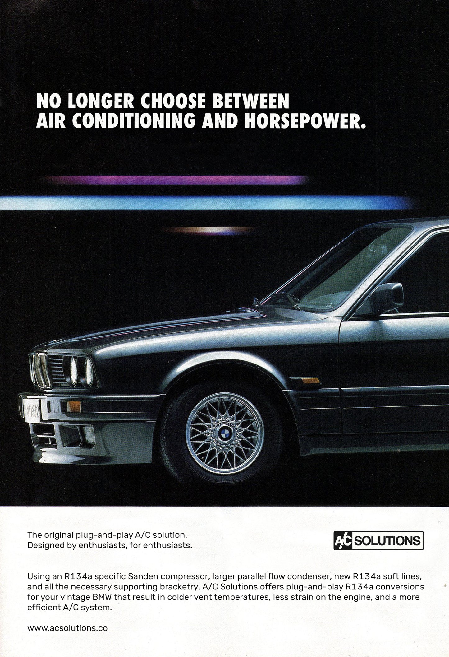 Vintage A/C Solutions Poster - 001