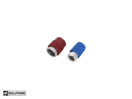 R12 to R134a Low and High-pressure Service Port Adapter Fittings