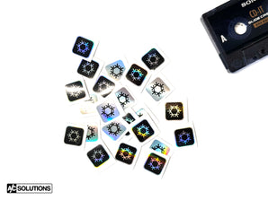 A/C Solutions Snowflake Sticker Black